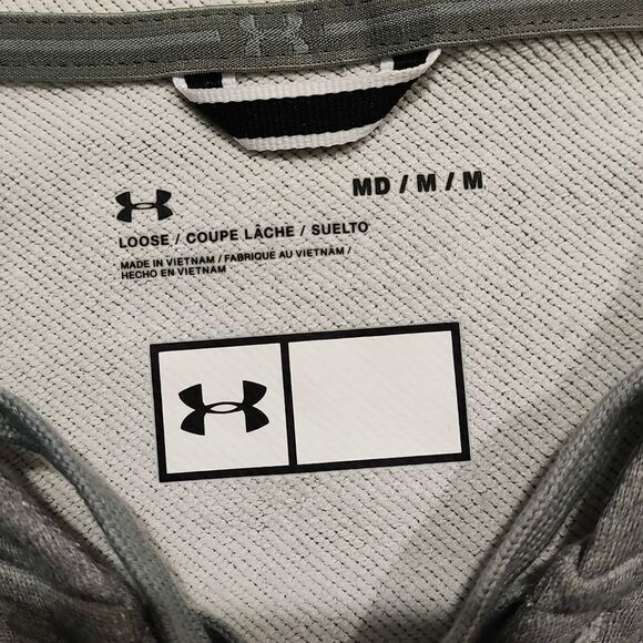 Under Armour Women's Gray Loose Fit Lace Up Long Sleeve Hoodie Medium -C - Picture 5 of 5